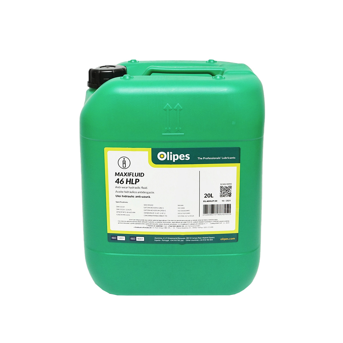 Ulei hidraulic Olipes MAXIFLUID 46 HLP H46 20L