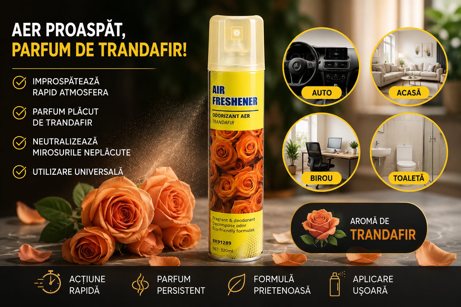 Odorizant aer capsuni 320ml Breckner Germany BK91286