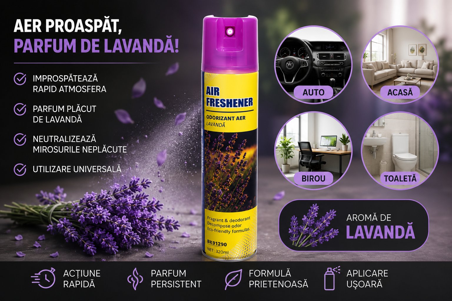 Odorizant aer capsuni 320ml Breckner Germany BK91286