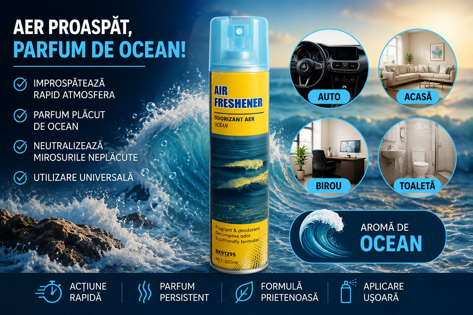 Odorizant aer capsuni 320ml Breckner Germany BK91286