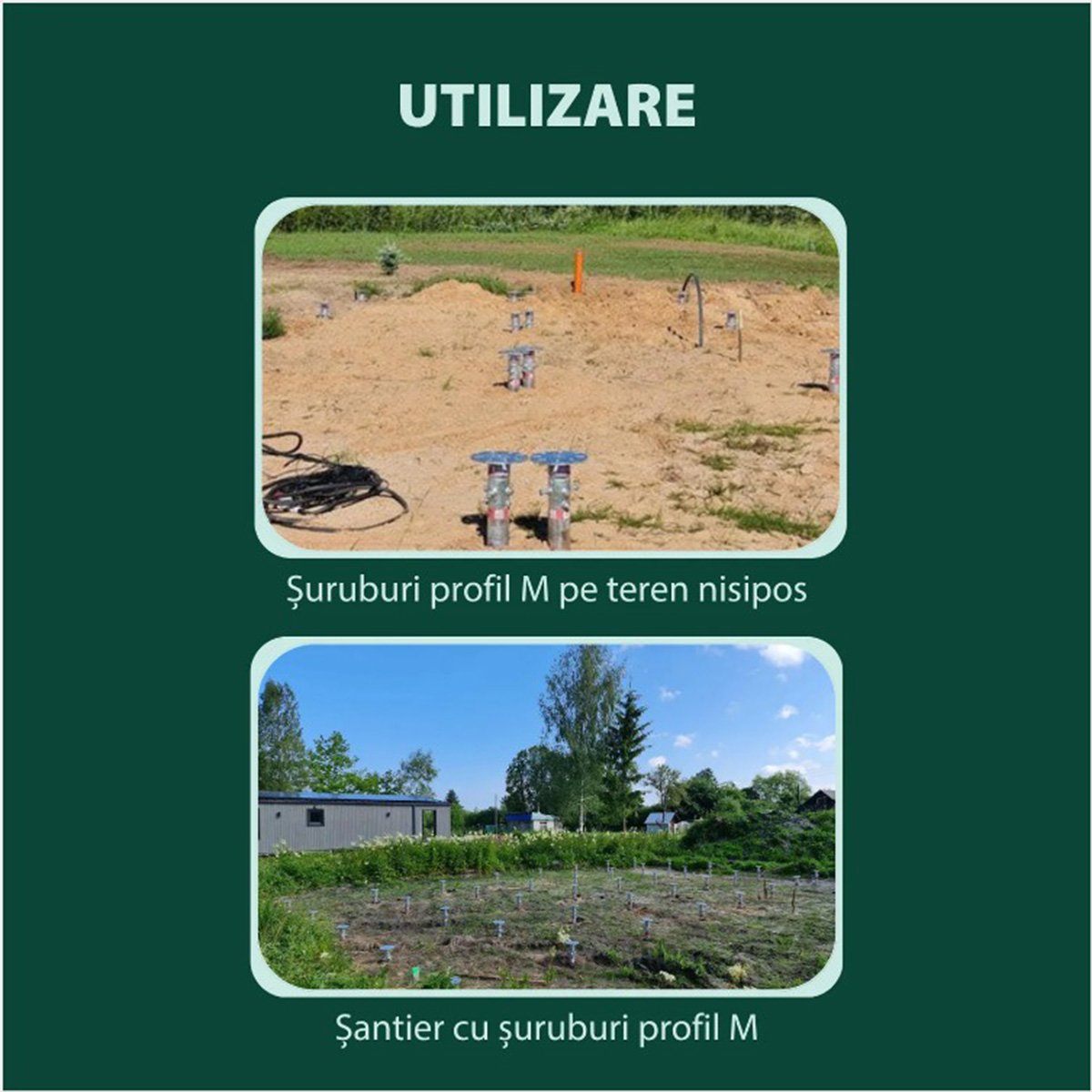 Surub fundatie elicoidal 76x1800mm montaj la sol structuri panouri solare fotovoltaice – imagine 11