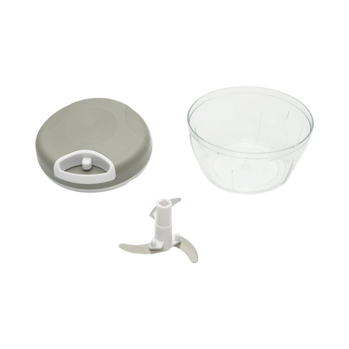 Tocator manual de legume cu sfoara, 3 lame inox, capacitate 500ml – imagine 3