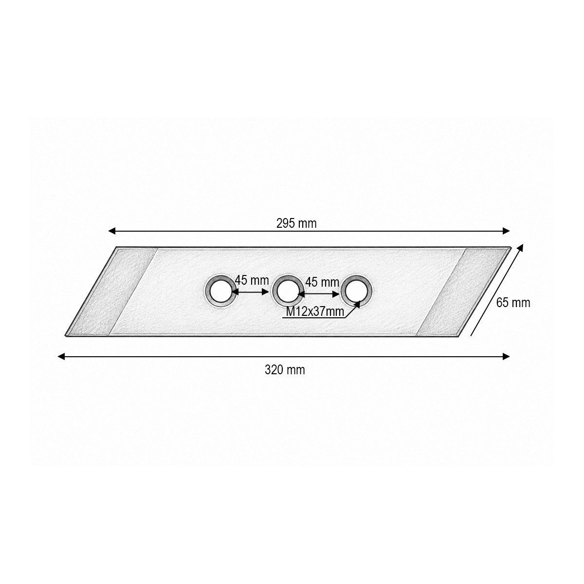 Varf brazdar dreapta plug reversibil Rabewerk MP-293 cod OEM 27011201 – imagine 3