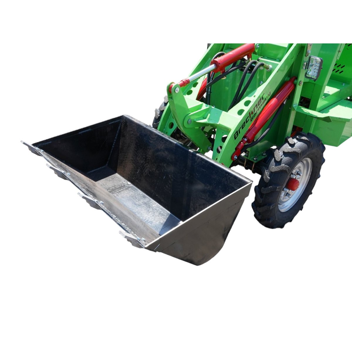 Mini incarcator frontal electric articulat 4x4, 2 motoare brushless 2200W, baterie 60V/70Ah, capacitate ridicare 400kg, latime cupa 1000mm Breckner Germany – imagine 6