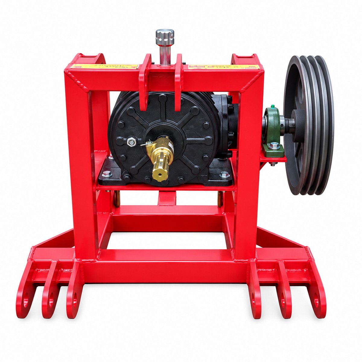 Cadru metalic pompa apa centrifuga WK88 cu suport motor, reductor, transmisie pe curea, prindere in 3 puncte si cardan inclus – imagine 8