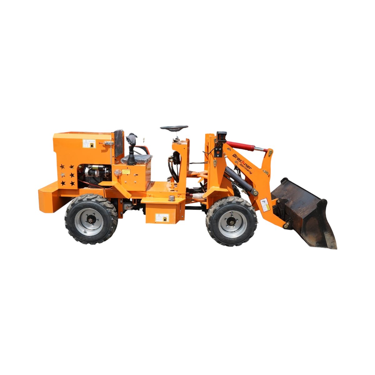 Mini incarcator frontal articulat 4x4, motor diesel 32CP, capacitate ridicare 500kg, latime cupa 1000mm Breckner Germany – imagine 4