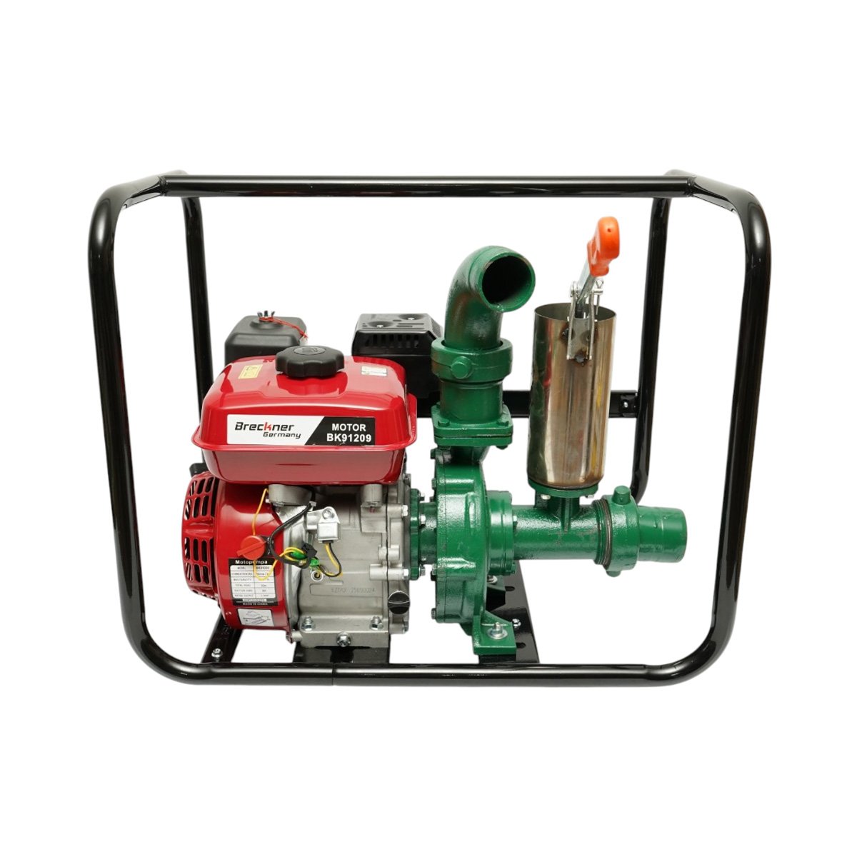 Motopompa apa pe benzina 7.5CP, 4T 212cc, 3 toli, debit 60m3/h, amorsare manuala, adancime aspiratie 8m, inaltime pompare 30m Breckner Germany