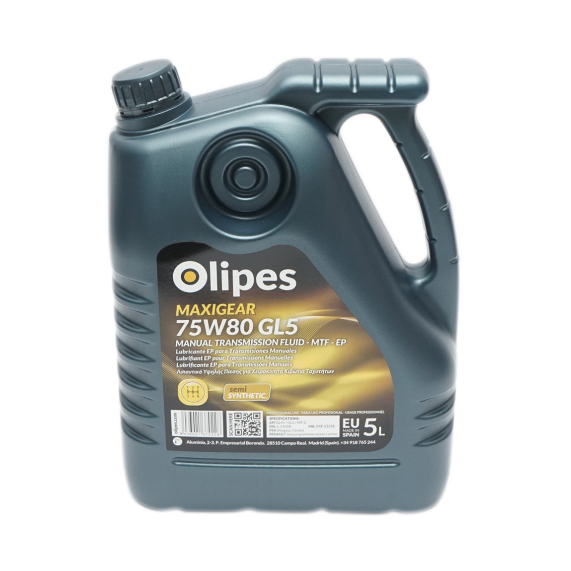 Ulei Olipes MAXIGEAR 75W80 GL-5 cutie viteze 5L