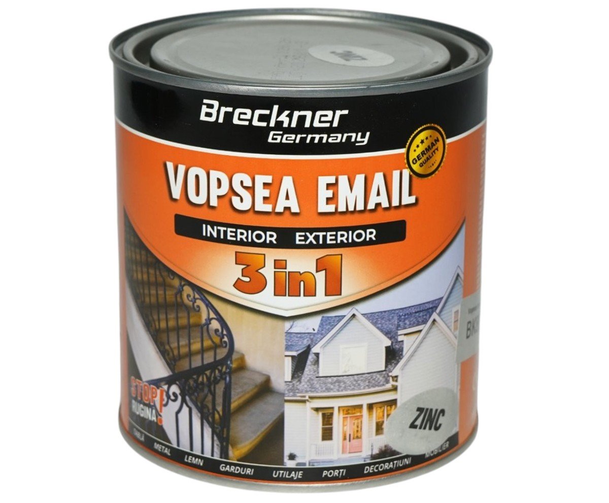 Vopsea email anticoroziva 3 in 1 Breckner Germany zinc 1L