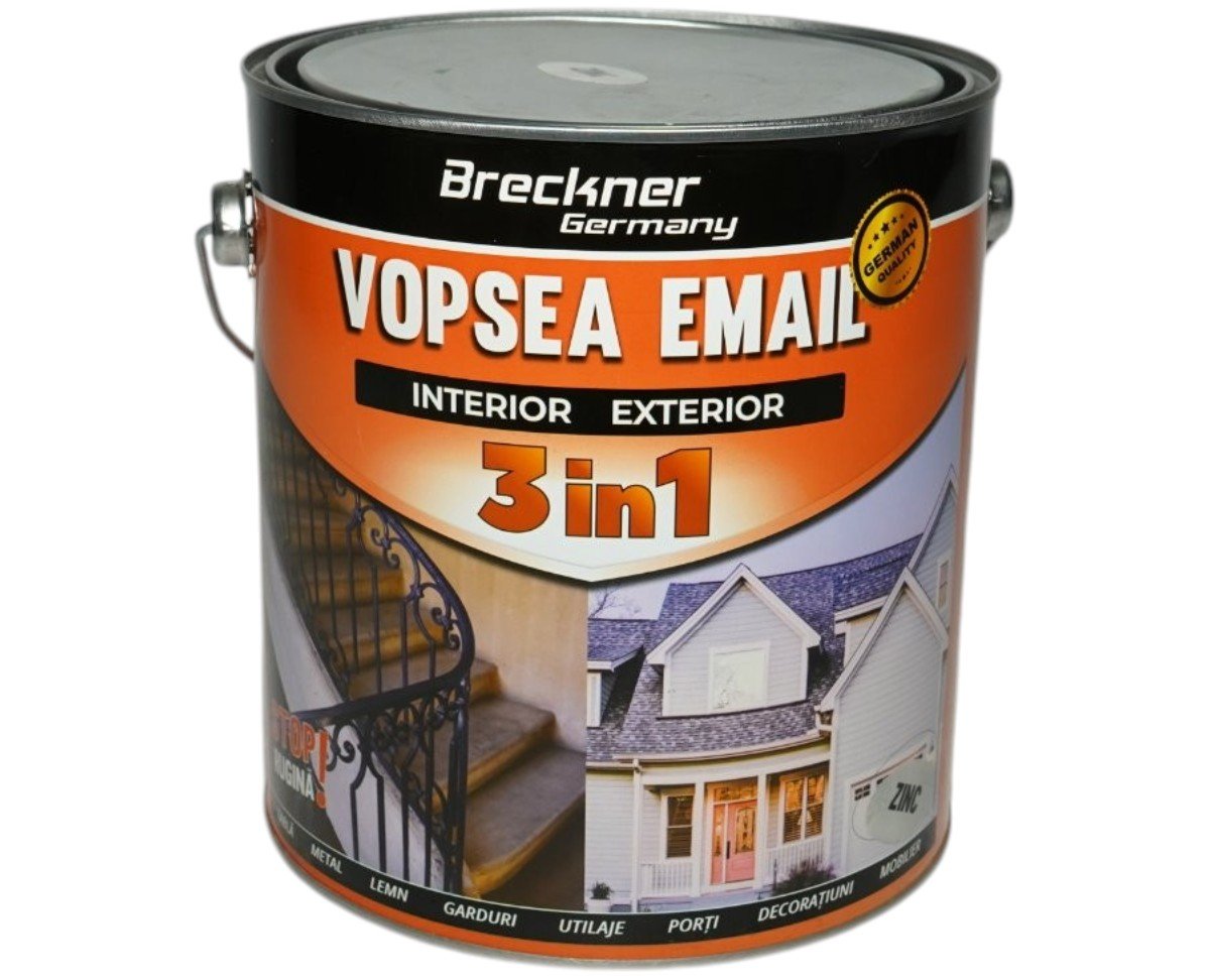 Vopsea email anticoroziva 3 in 1 Breckner Germany zinc 1L