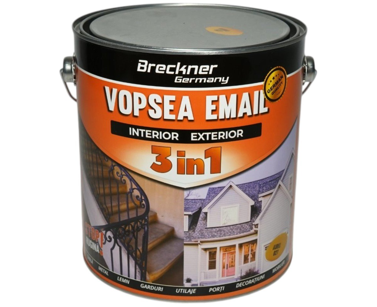 Vopsea email anticoroziva 3 in 1 Breckner Germany auriu 027 1L