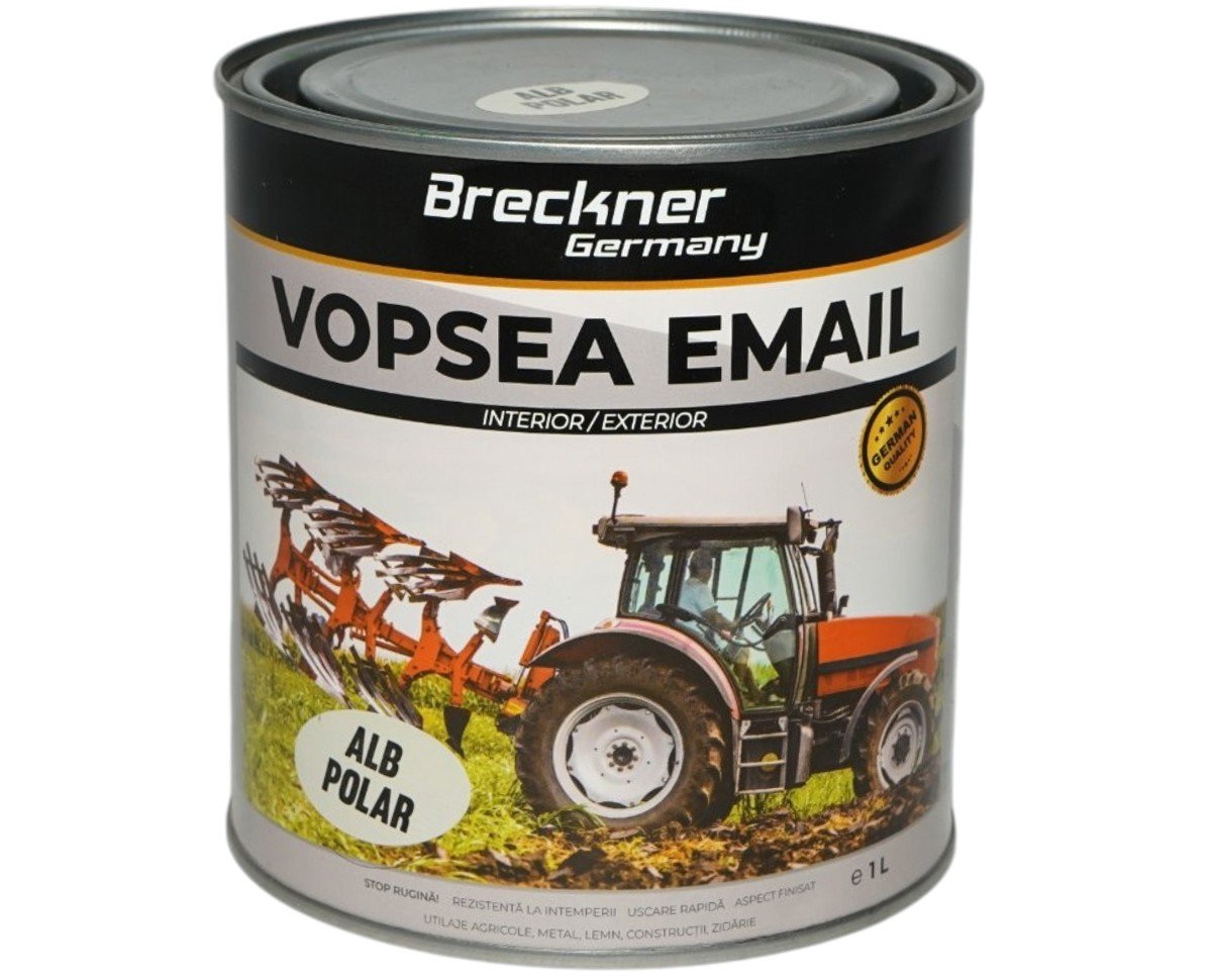 Vopsea email anticoroziva 3 in 1 Breckner Germany alb polar 1L