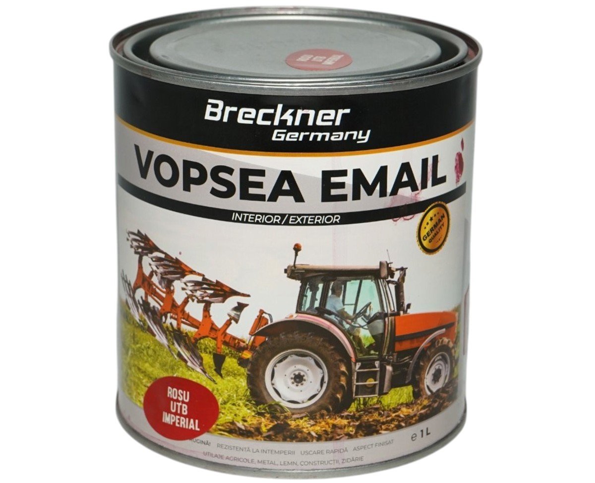 Vopsea email anticoroziva 3 in 1 Breckner Germany rosu UTB imperial 1L
