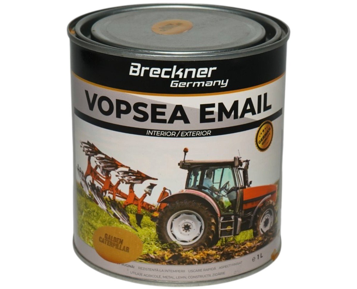 Vopsea email anticoroziva 3 in 1 Breckner Germany galben Caterpillar 1L