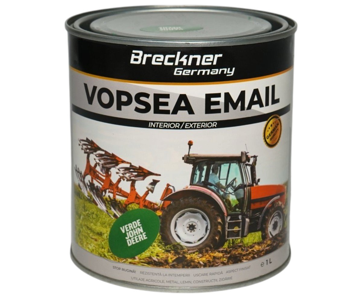 Vopsea email anticoroziva 3 in 1 Breckner Germany verde John Deere 1L