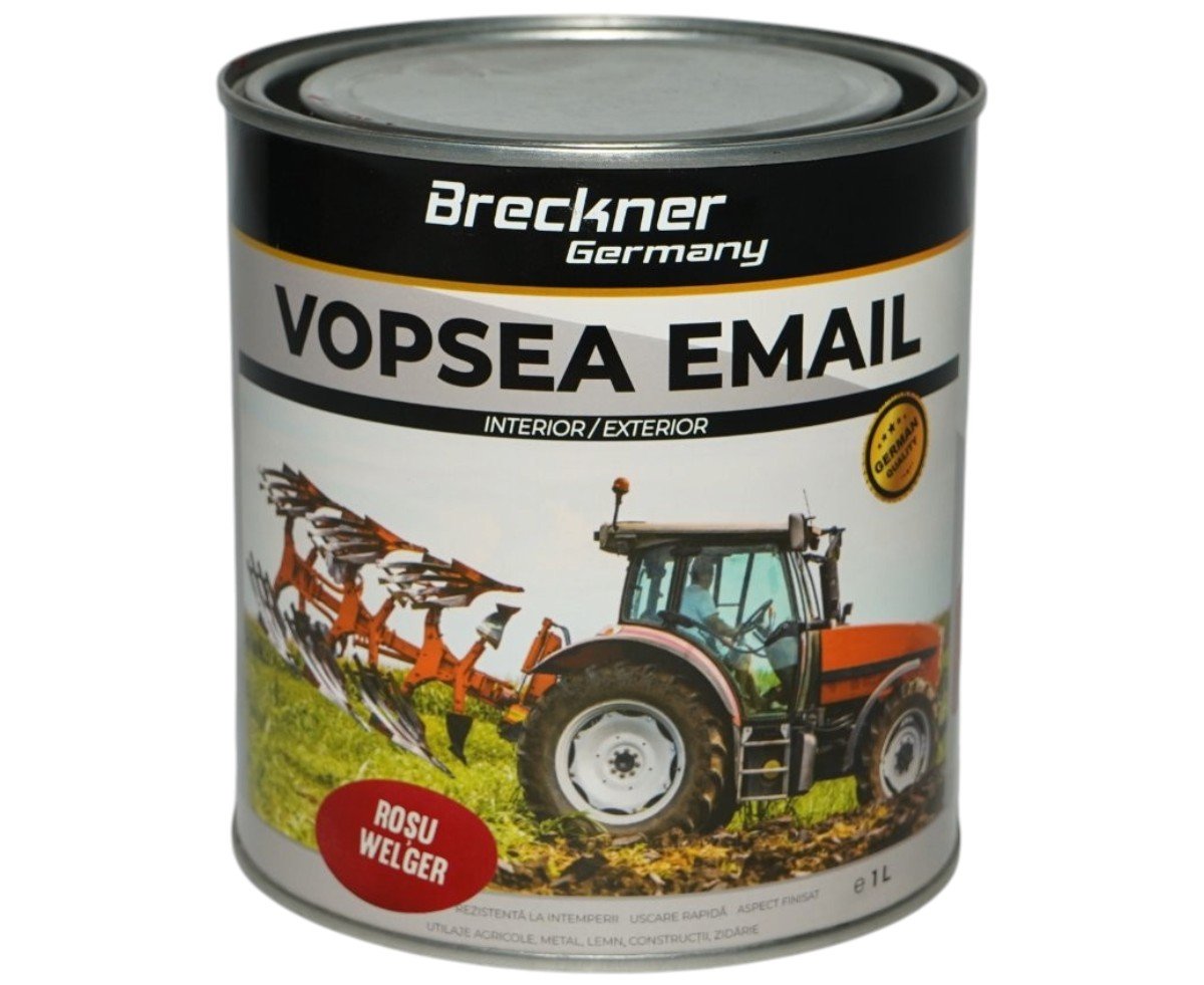 Vopsea email anticoroziva 3 in 1 Breckner Germany rosu Welger 1L
