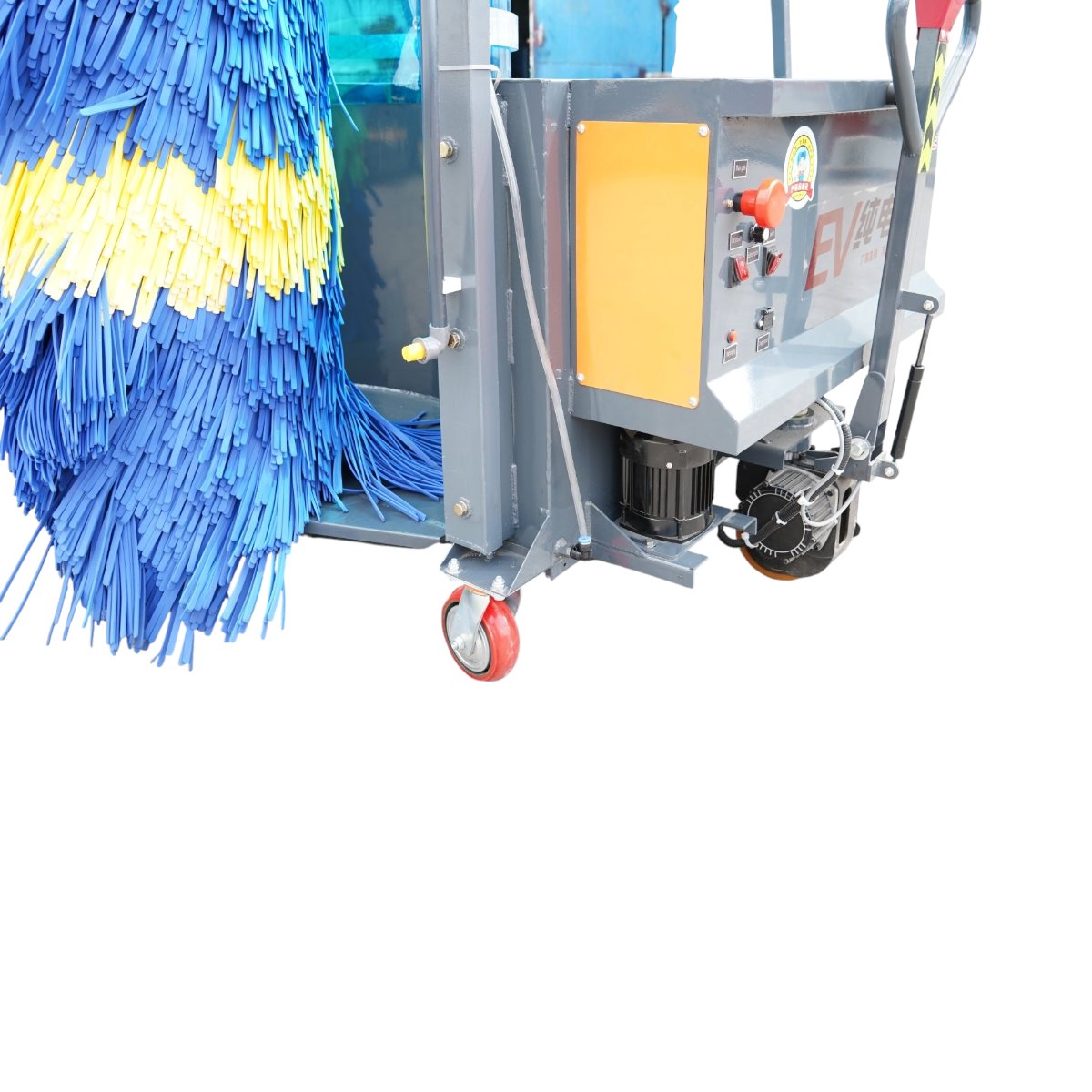Masina electrica automata de spalat autobuze si camioane 48V, 1800W, baterie Li-ion 60Ah, perie verticala 3.8m, rezervor apa 550L THOR – imagine 9