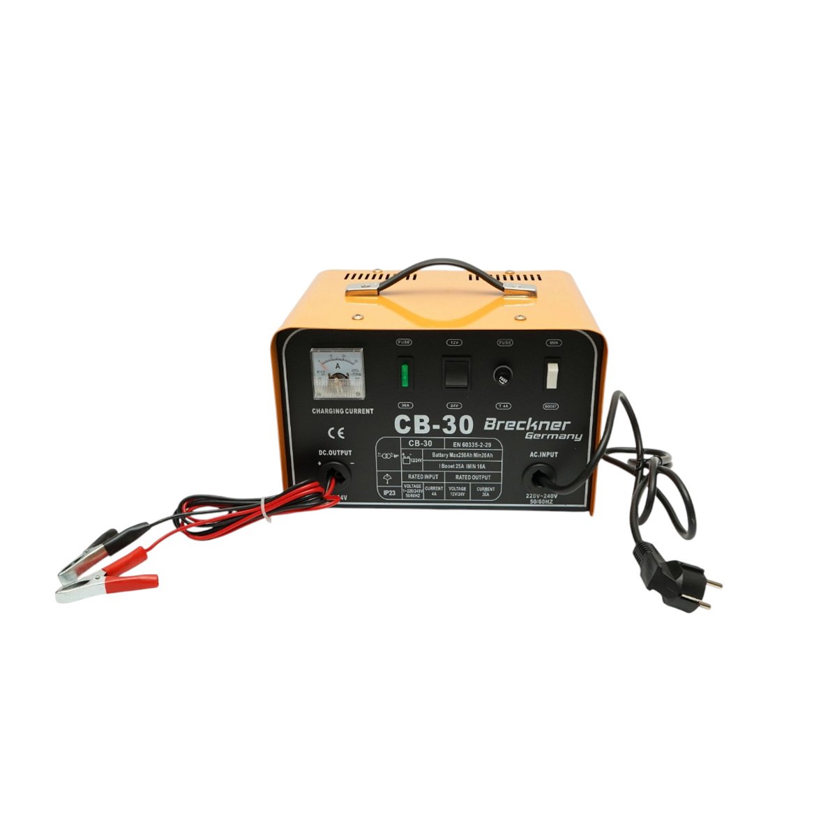 Redresor incarcator baterie auto 12V/24V, 30A, 400W cu functie boost pentru baterii 20-250Ah CB-30 Breckner Germany