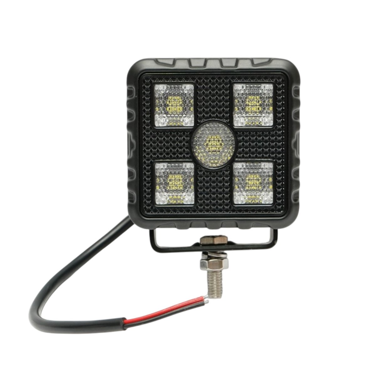 Set 2 proiectoare patrate LED 20W, 9-32V, 5700K, 2000lm, carcasa aluminiu 80x55x74mm IP67 Breckner Germany – imagine 4