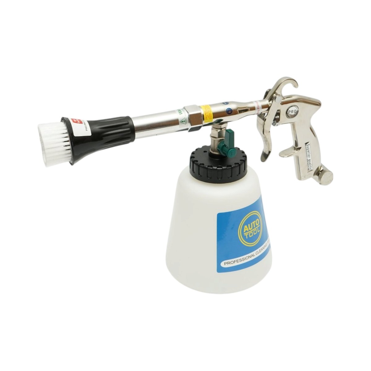Pistol pneumatic curatare tapiterie interior Tornador profesional cu adaptor vacuum 1L Breckner Germany – imagine 4