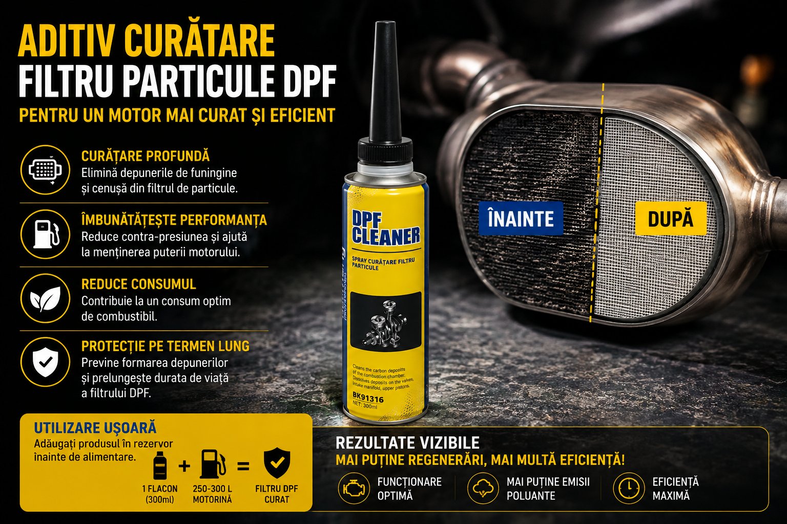 Aditiv curatare filtru particule DPF 300ml Breckner Germany