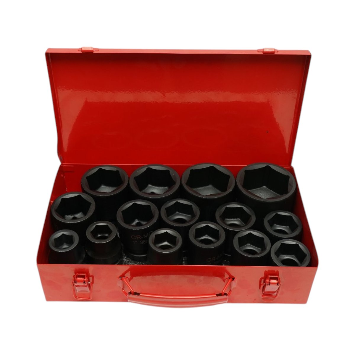 Trusa chei tubulare de impact scurte 22-36mm si lungi 38-60mm, patrat 1 inch Cr-Mo 15 piese Breckner Germany