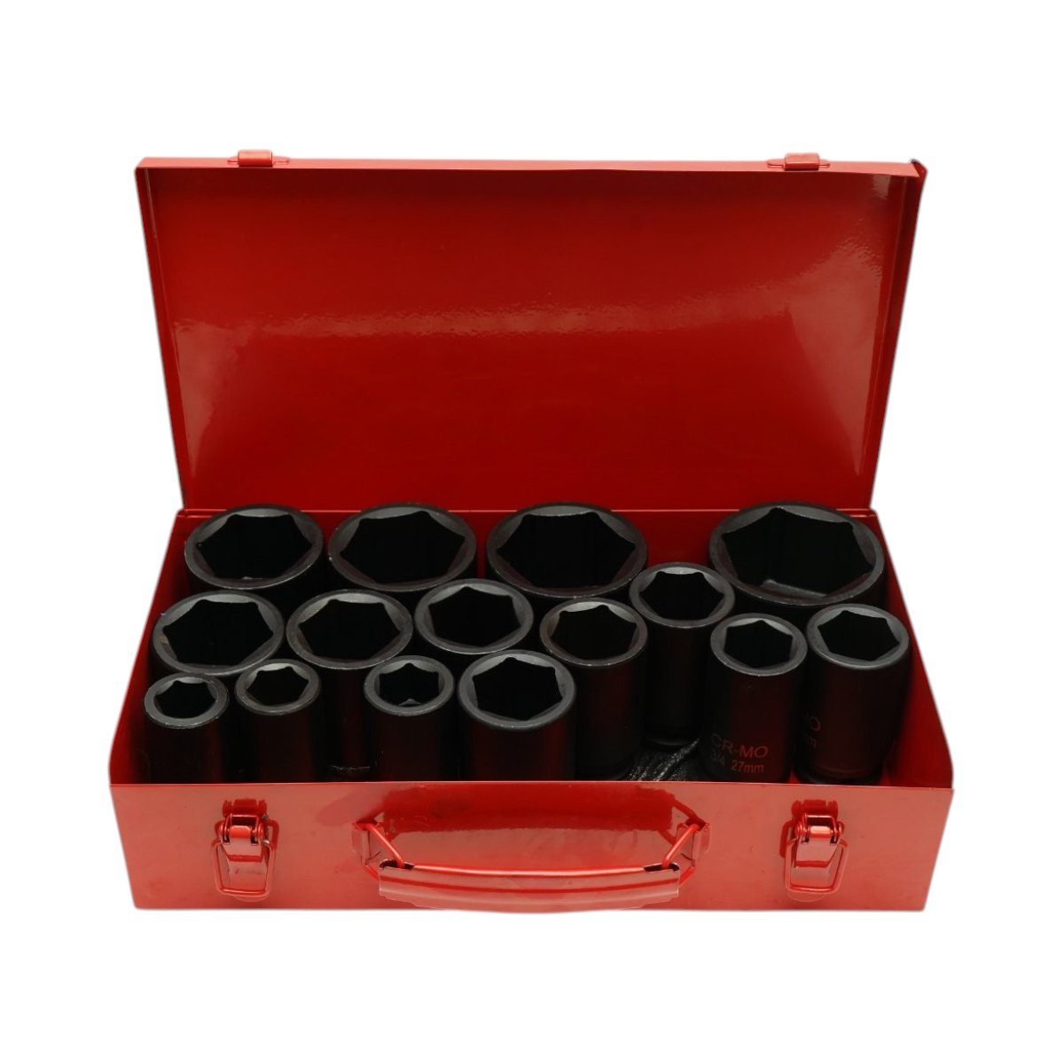 Trusa chei tubulare de impact lungi 22-60mm, patrat 3/4 inch Cr-Mo 15 piese Breckner Germany