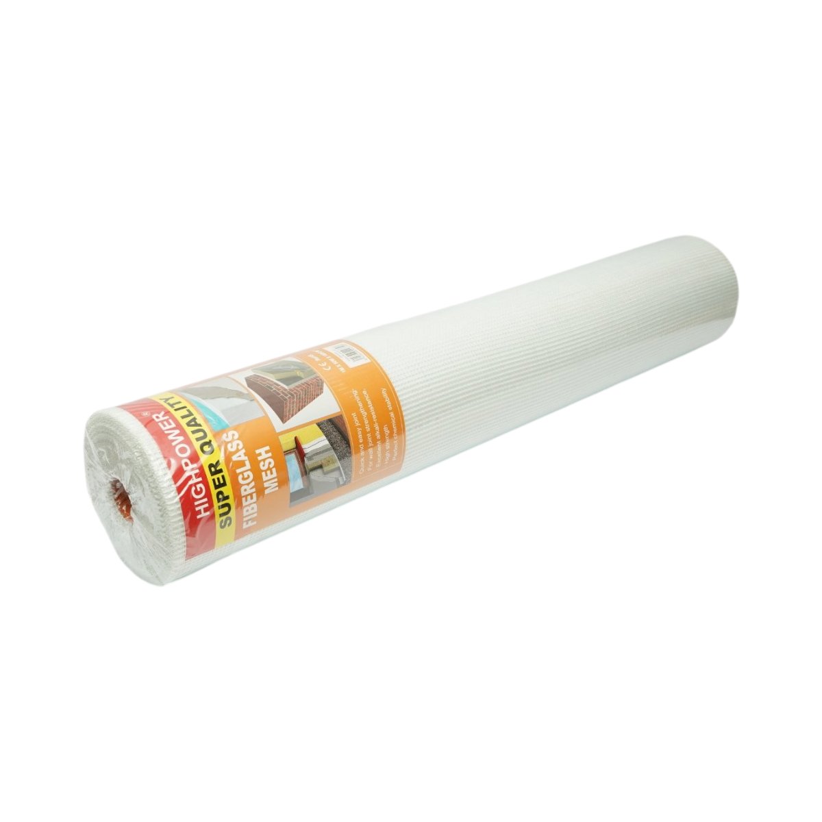 Plasa armare din fibra de sticla 1x50m, densitate 160g/mp, ochi 5x5mm alba HighPower