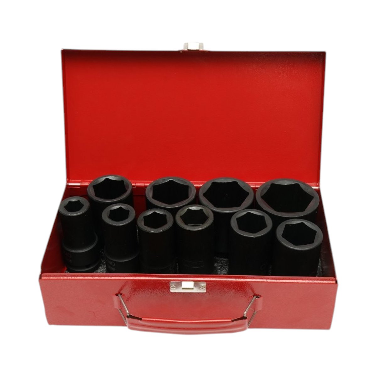 Trusa chei tubulare de impact lungi 17-46mm, patrat 3/4 inch Cr-Mo 10 piese Breckner Germany