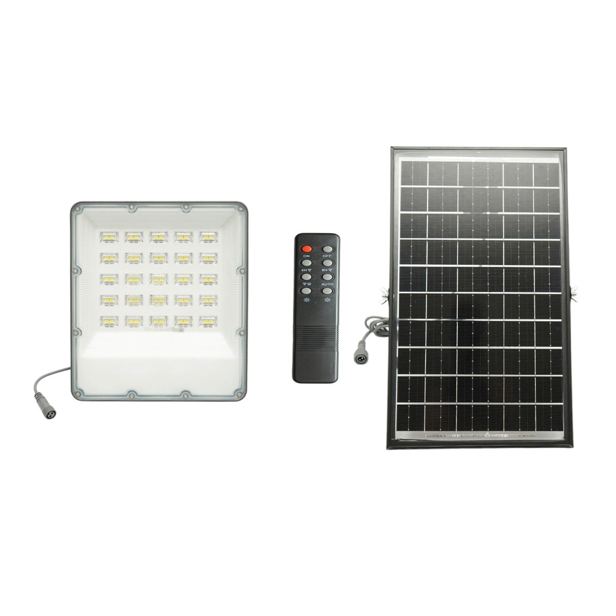Proiector LED 200W, 6500K cu panou solar bifacial 20W, baterie LiFePO4 10000mAh si telecomanda IP66 Breckner Germany