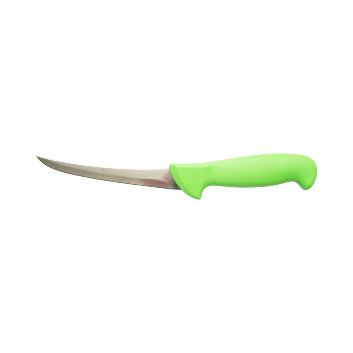 Cutit dezosat curbat profesional 15cm, lama otel 5Cr15MoV, maner Nylon verde Breckner Germany