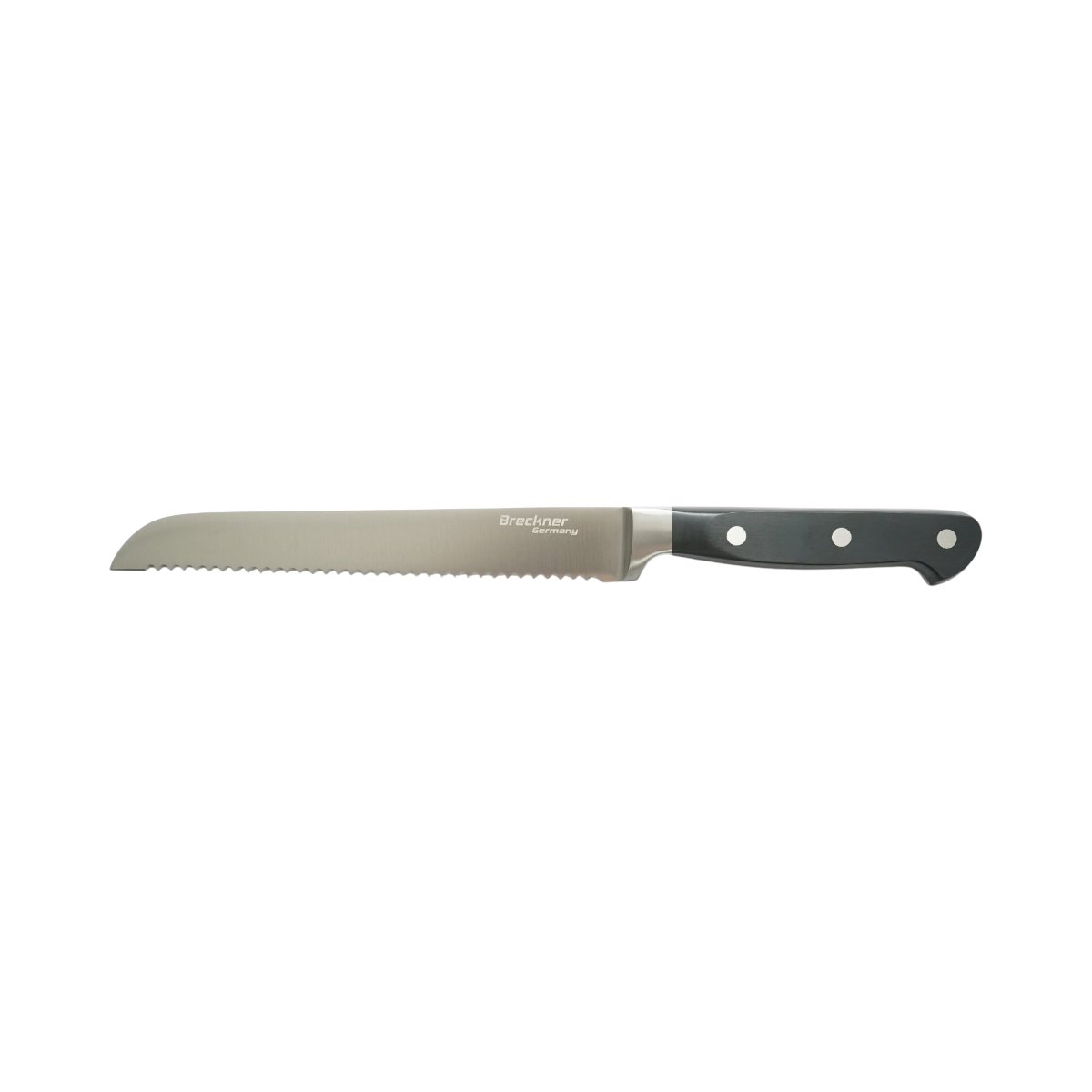 Cutit paine profesional 22cm, lama otel 5Cr15MoV, maner ABS negru Breckner Germany