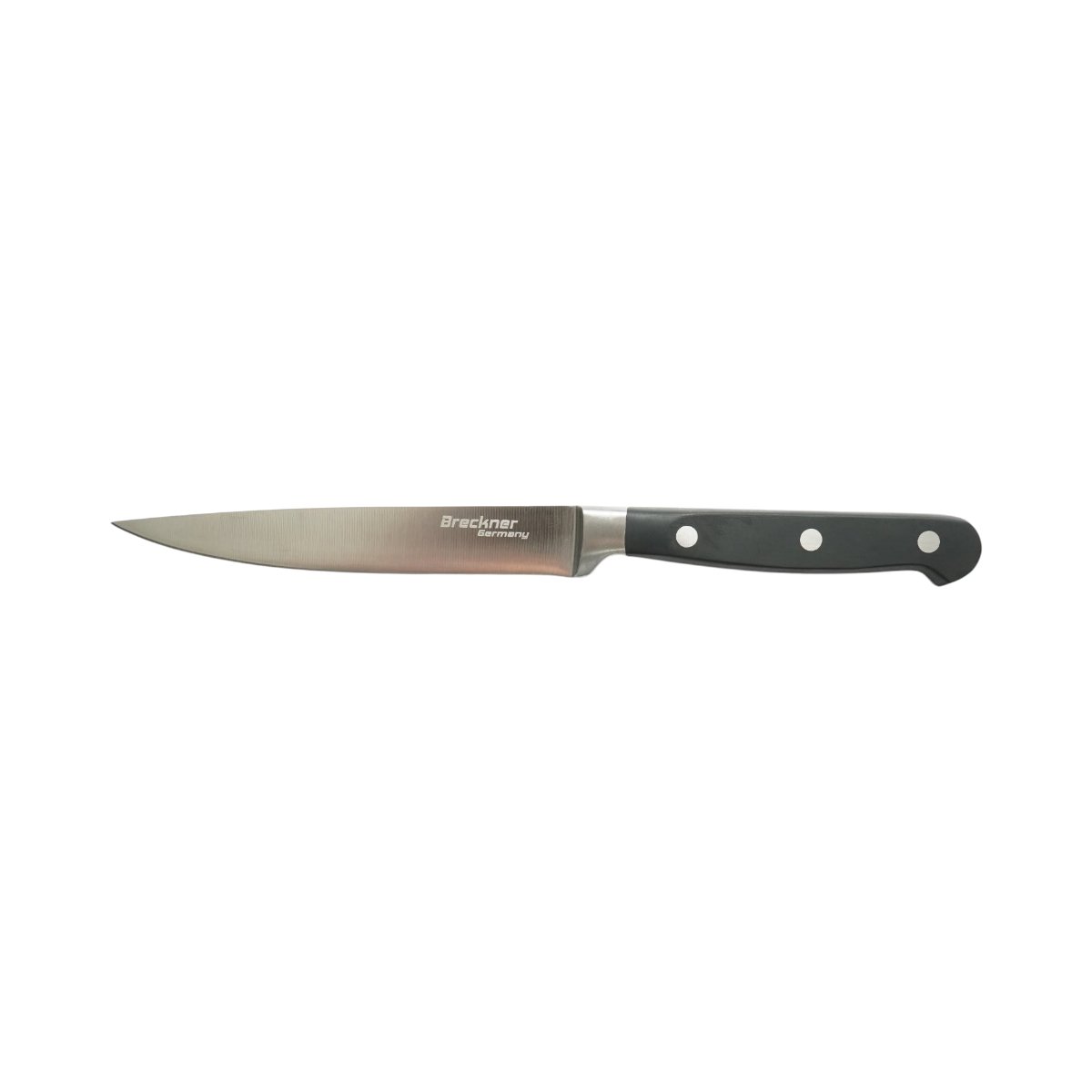 Cutit utilitar profesional 13cm, lama otel 5Cr15MoV, maner ABS negru Breckner Germany