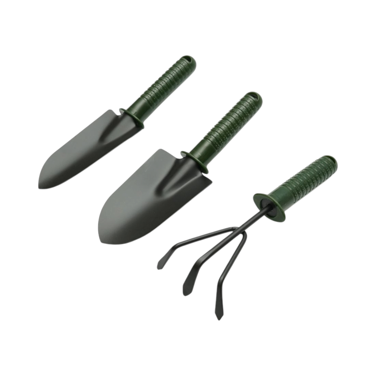 Set 3 unelte gradinarit cu lopatica, transplantor, cultivator si maner plastic Breckner Germany