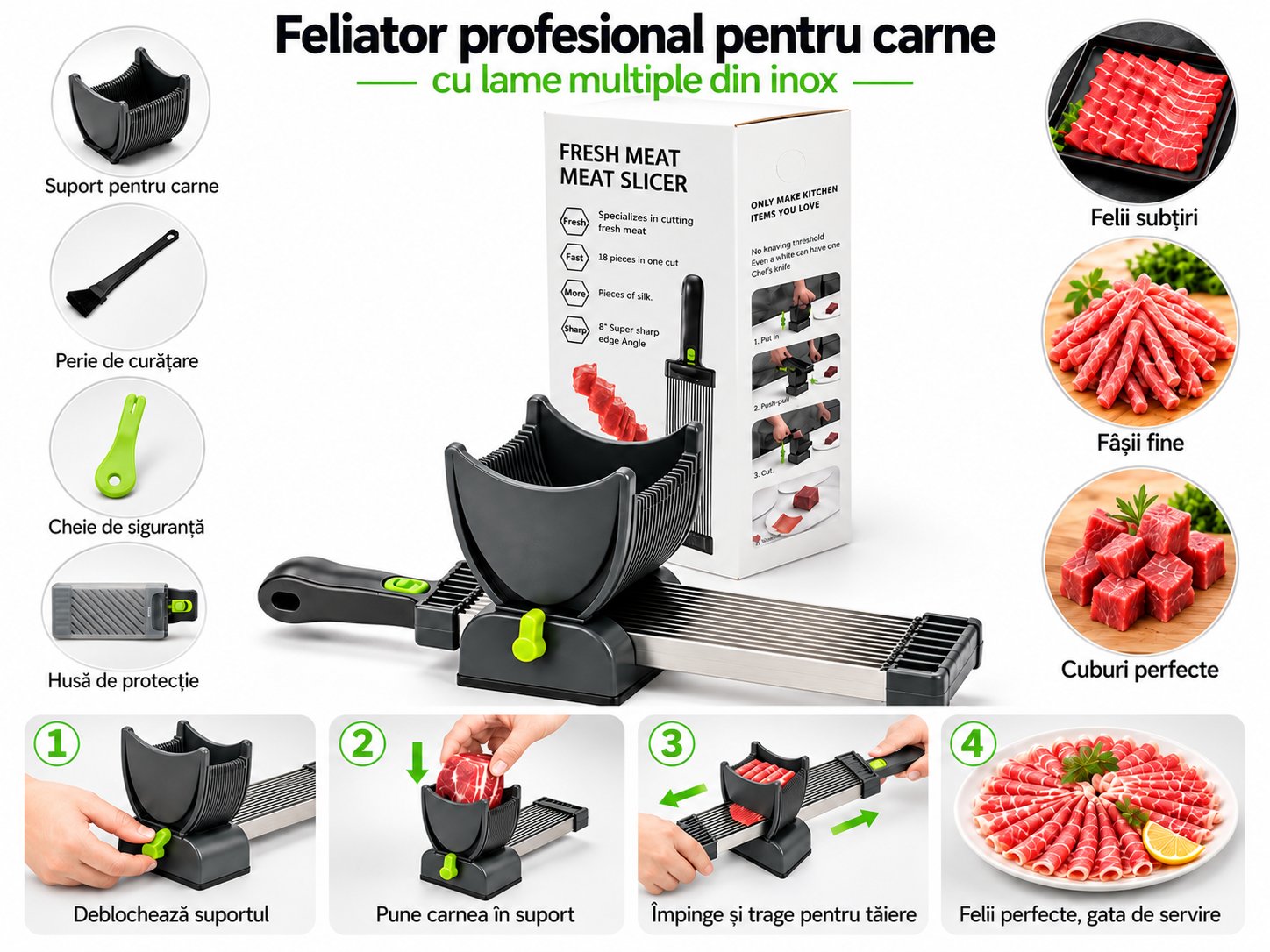 Feliator manual carne proaspata Breckner Germany