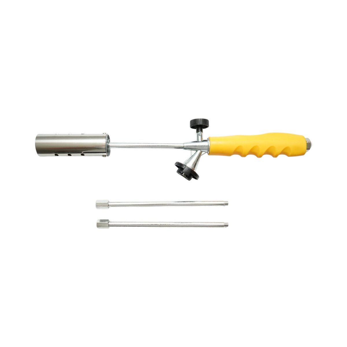 Arzator de gradina pentru buruieni 380-760mm, 2 prelungitoare 190mm, rotire 360 grade, aprindere manuala, flacara reglabila 1350°C