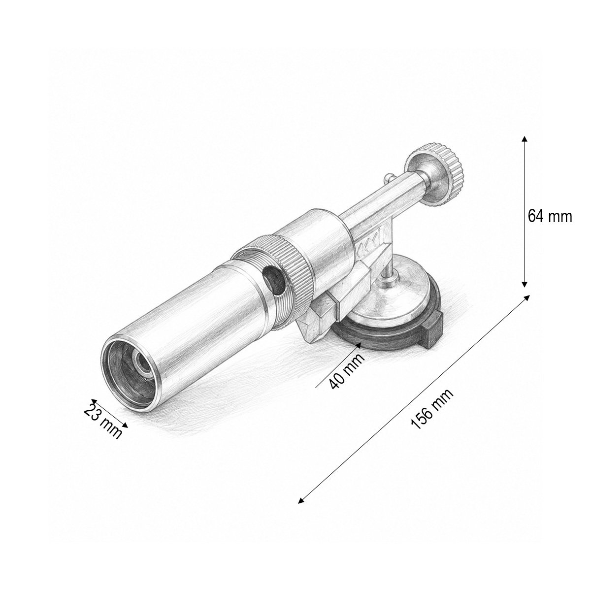 Schita dimensiuni cap arzator 156 mm
