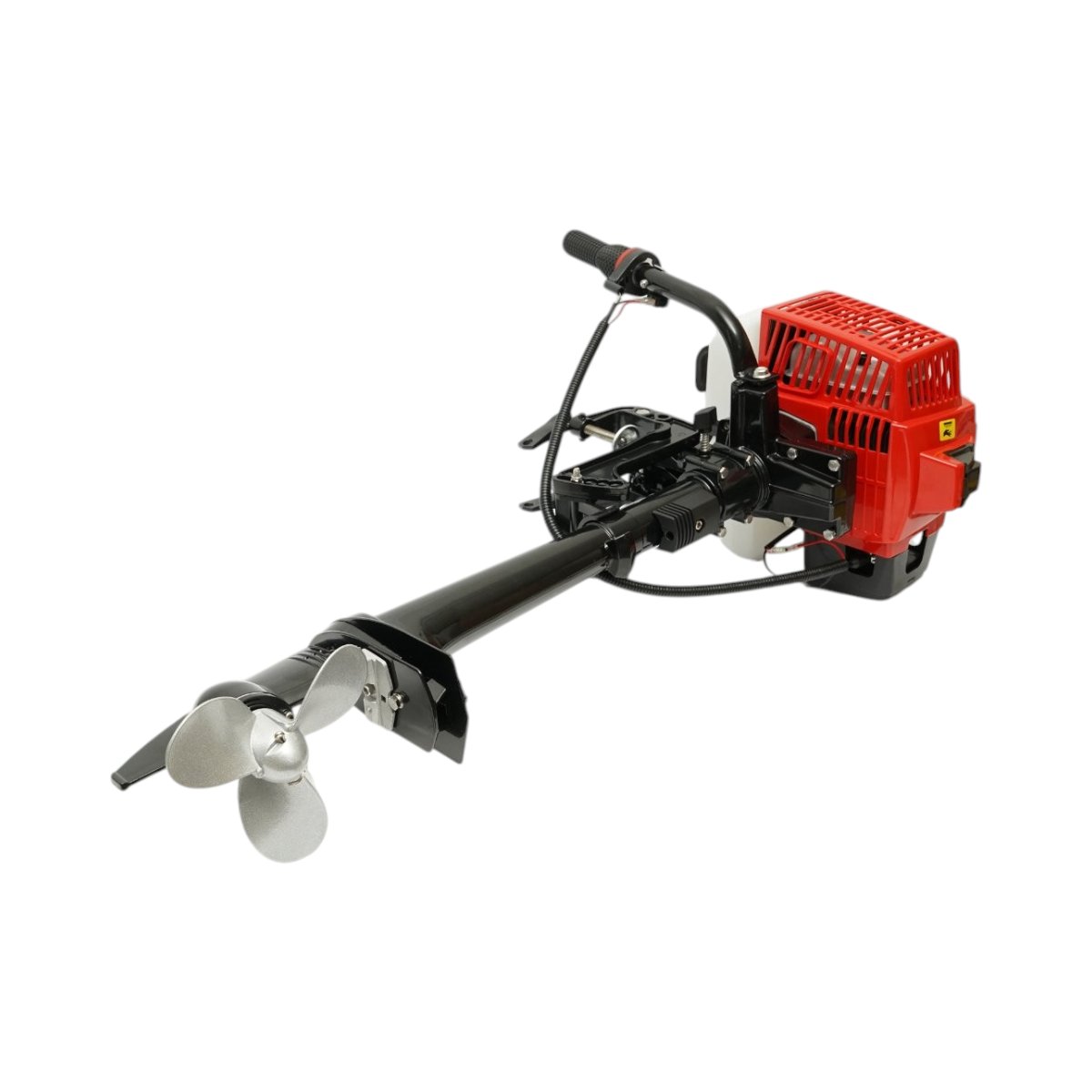Motor barca pe benzina 2.2 CP, 2 timpi, 63cc, turatie 6500rpm, racire cu aer, pornire manuala, elice 3 pale, capacitate rezervor 1.4L THOR – imagine 6