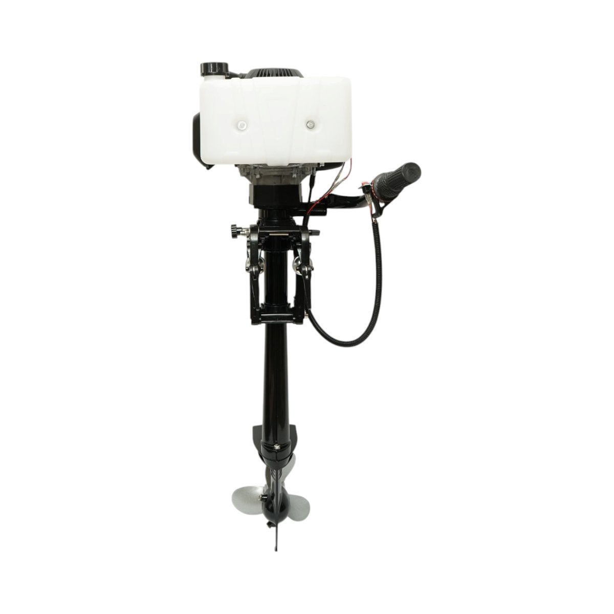 Motor barca pe benzina 2CP, 4 timpi, 53cc, turatie 6500rpm, racire cu aer, CDI, pornire manuala, elice 3 pale, capacitate rezervor 1.2L THOR – imagine 8