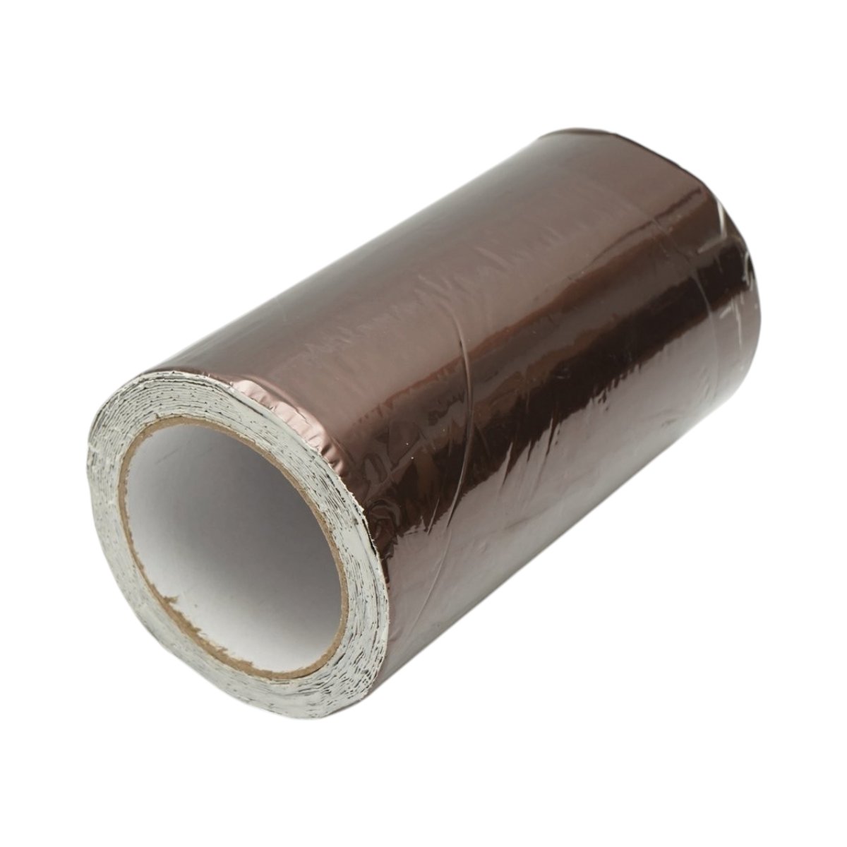 Banda butilica hidroizolanta autoadeziva 200mm x 5m cu folie de aluminiu maro RAL8011 Breckner Germany – imagine 2