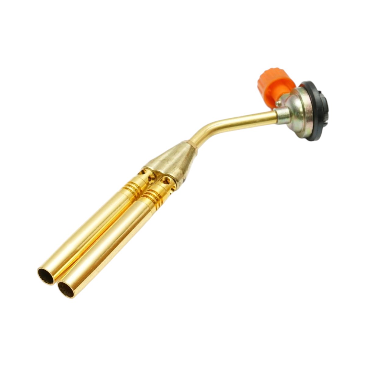 Cap arzator butelie gaz spray cu flacara dubla pentru lipire, rotire 360 grade, aprindere manuala, flacara reglabila 1300°C