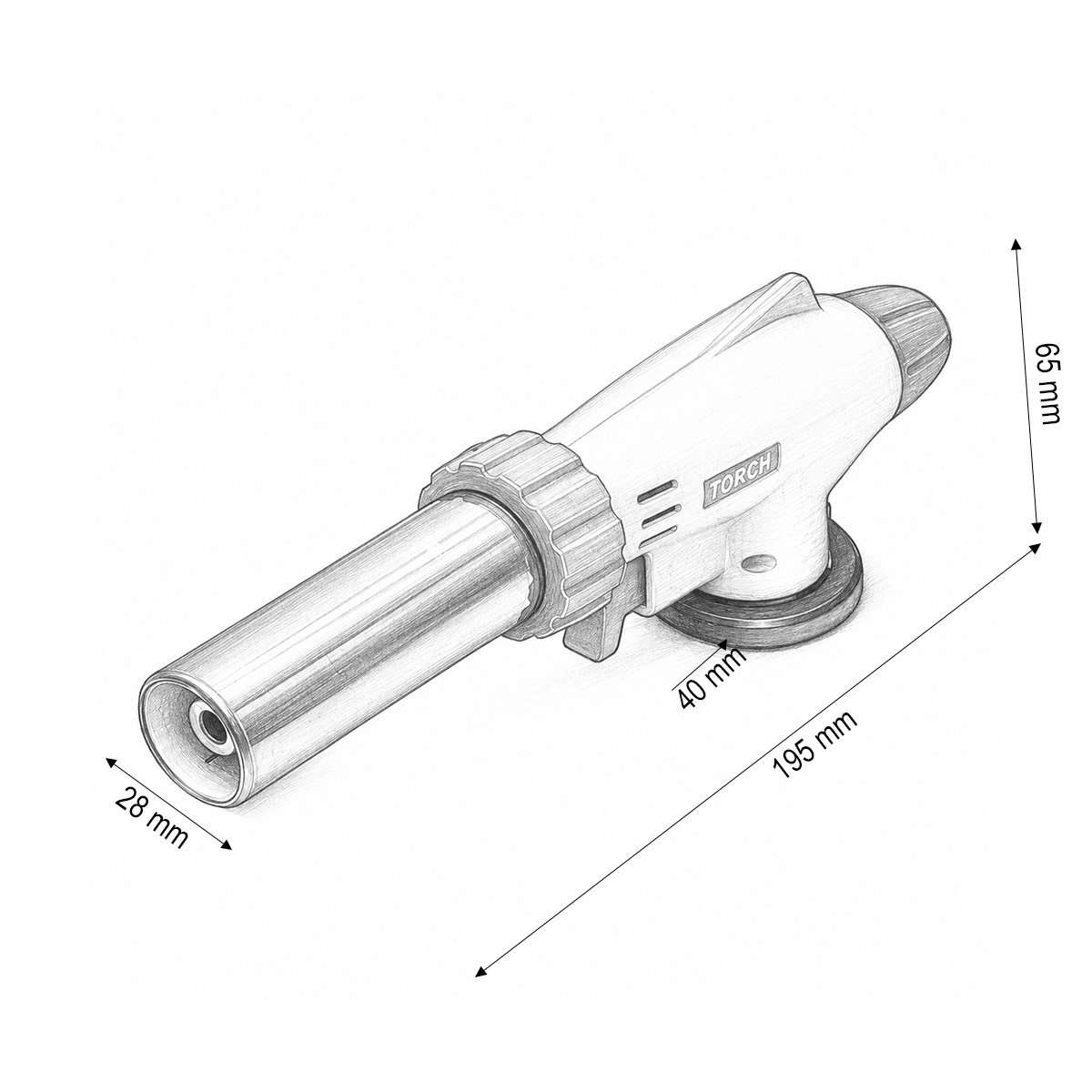 Cap arzator butelie gaz spray, rotire 360 grade, aprindere piezo, flacara reglabila 1300°C Master Torch – imagine 4