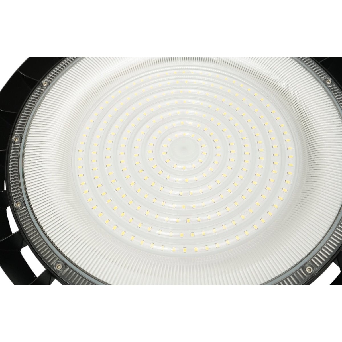 Lampa industriala LED UFO High-Bay 200W, 100-265V, 6500K, 24000lm pentru hale, depozite 365x32mm IP65 Breckner Germany – imagine 9