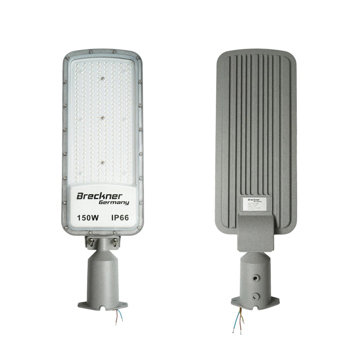 Lampa iluminat stradal LED 150W, 100-265V, 6500K, 16500lm cu prindere pe stalp 535x170x25mm IP66 Breckner Germany