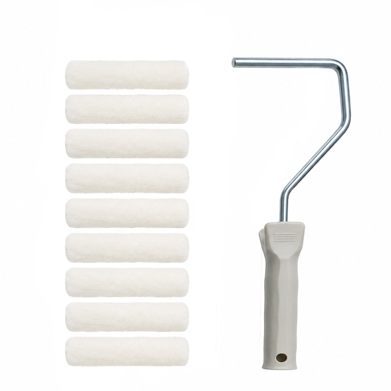 Set 10 role trafalet lana 100mm, diametru rola 25mm, fir 4mm, maner PP Breckner Germany