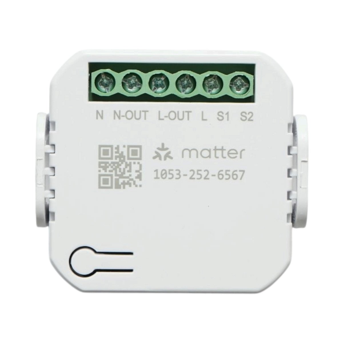 Modul intrerupator inteligent smart Wi-Fi Matter 1 canal 100-240V, 10A, montaj in doza, aplicatie Tuya Smart Life, compatibil Alexa si Google Home