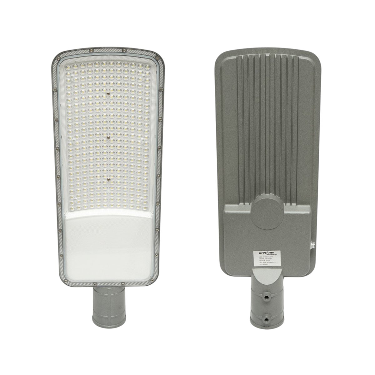 Lampa iluminat stradal LED 200W, 100-265V, 6500K, 28000lm cu prindere pe stalp 560x200x45mm IP66 Breckner Germany