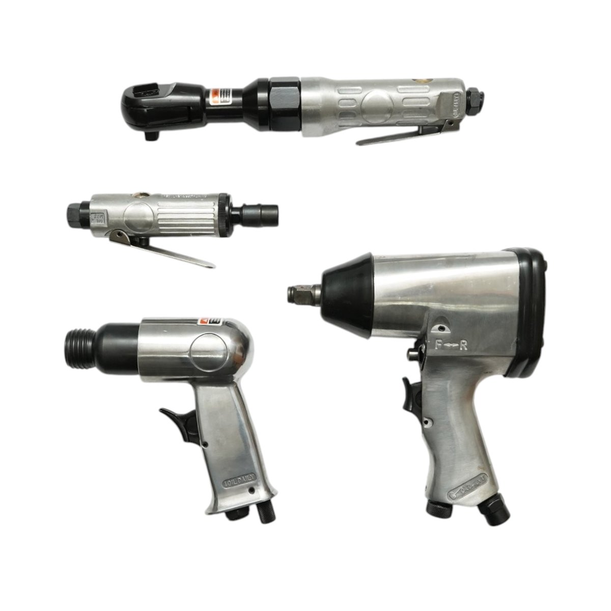 Trusa scule pneumatice cu pistol de impact, ciocan, clichet, polizor drept si accesorii 46 piese Breckner Germany – imagine 5