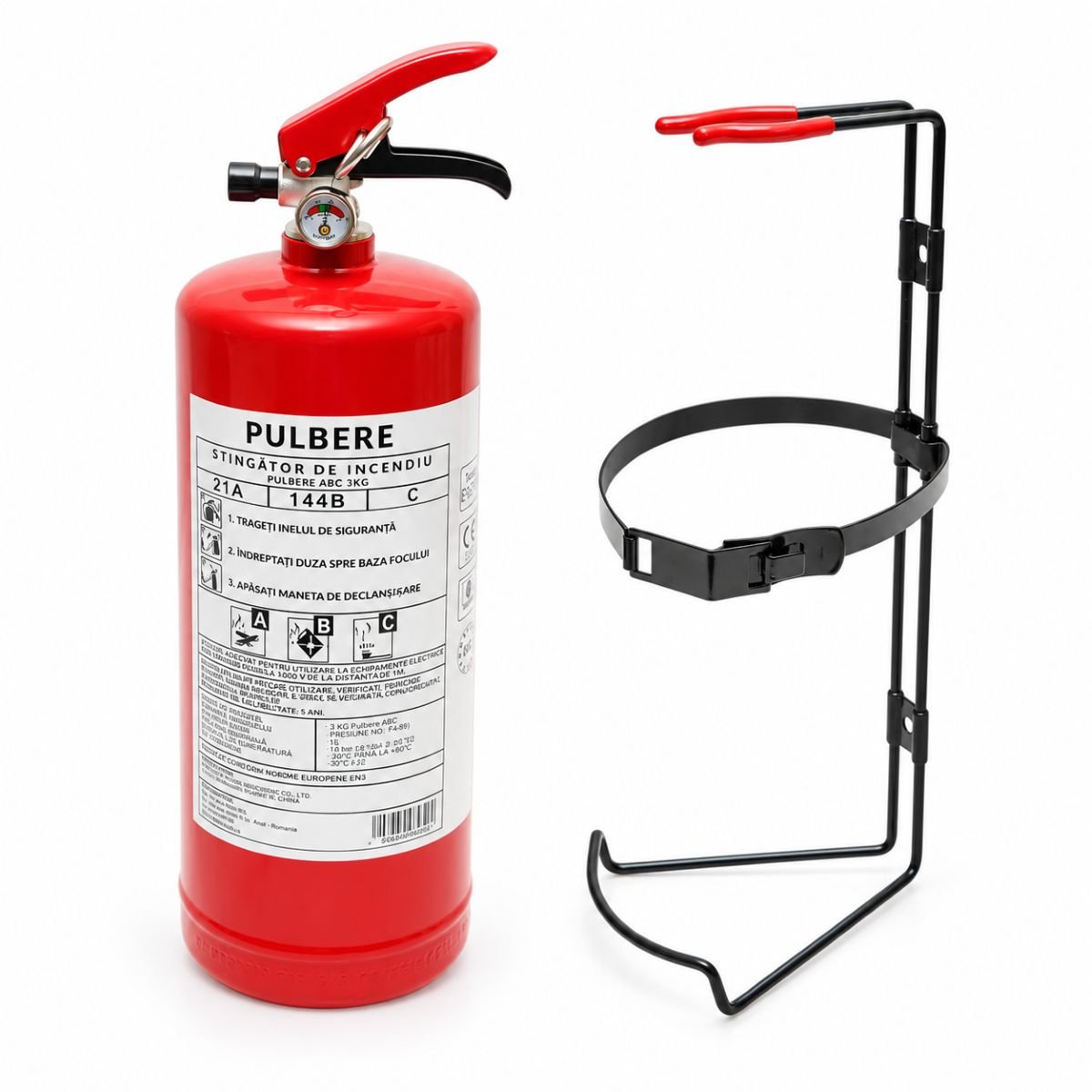 Stingator auto cu suport si pulbere ABC 3kg P3