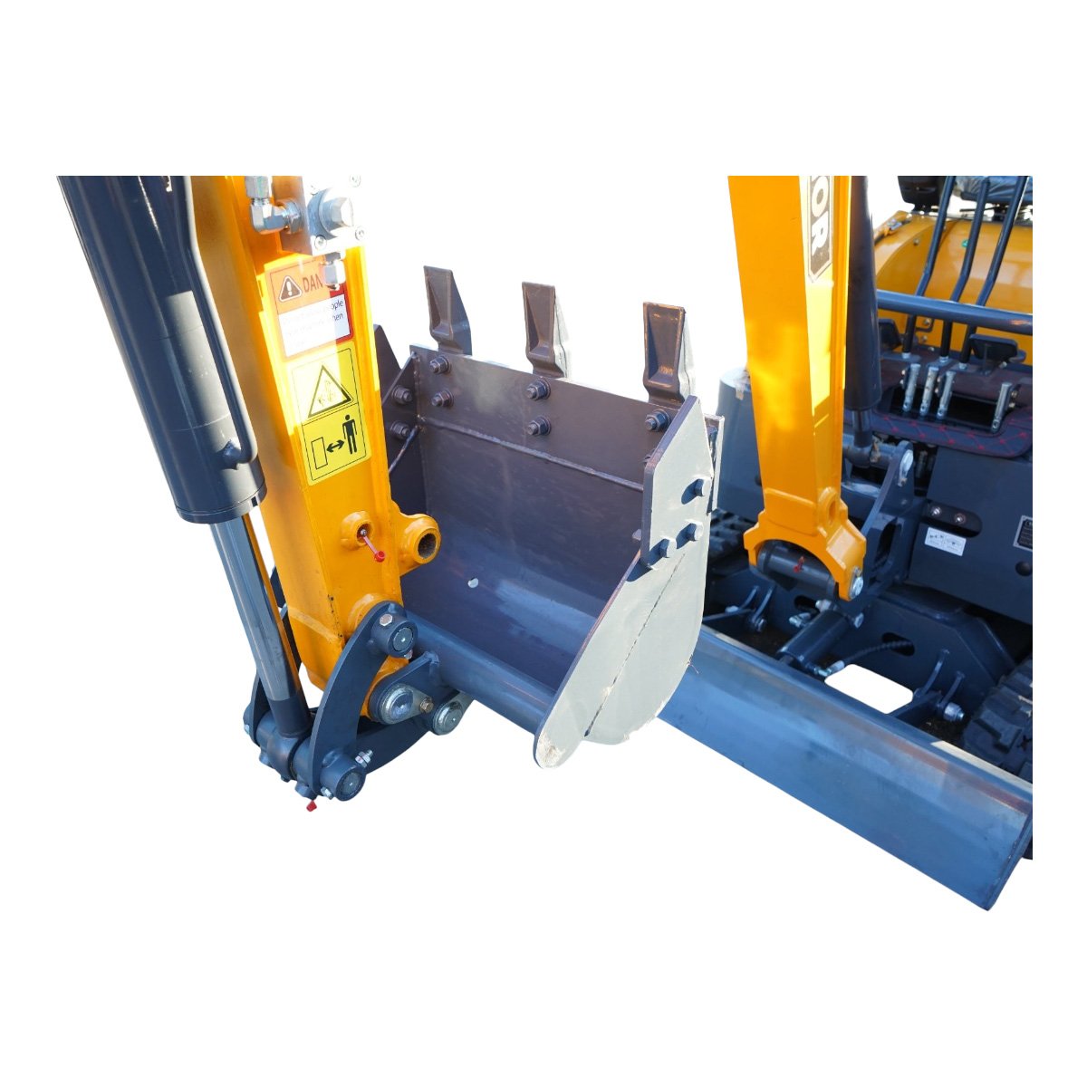 Mini excavator 2T pe senile cu semicabina, motor diesel Laidong 25CP, adancime sapare 2060mm, 3 cupe incluse 170/440/780mm THOR – imagine 11